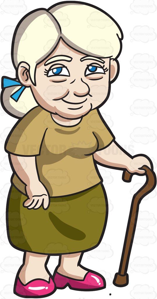 grandma clipart old female