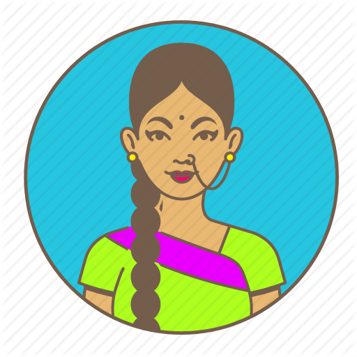 Grandmother clipart woman india. Download free png avatar