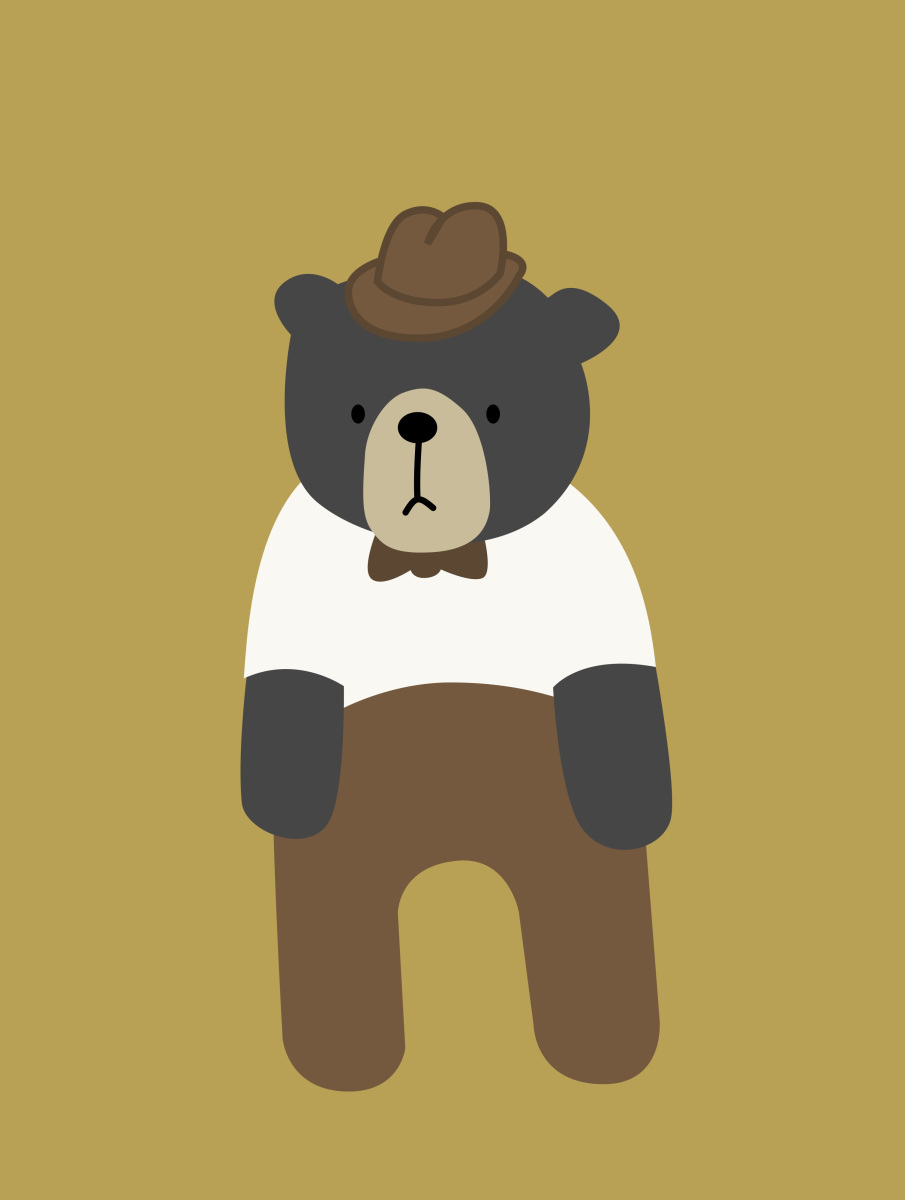 Grandpa clipart bear. Pocketfullofbees 