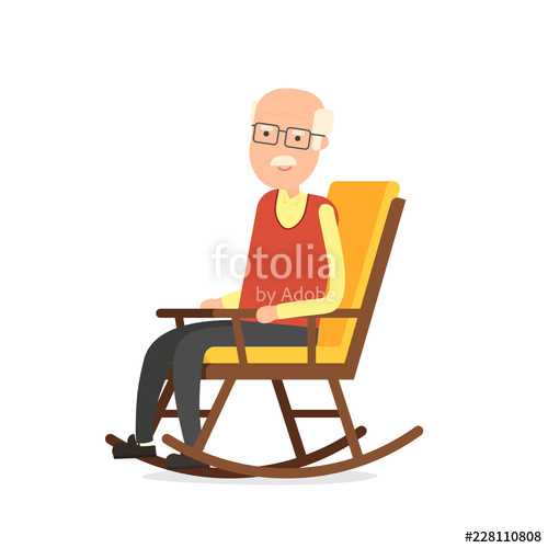 grandpa clipart chair