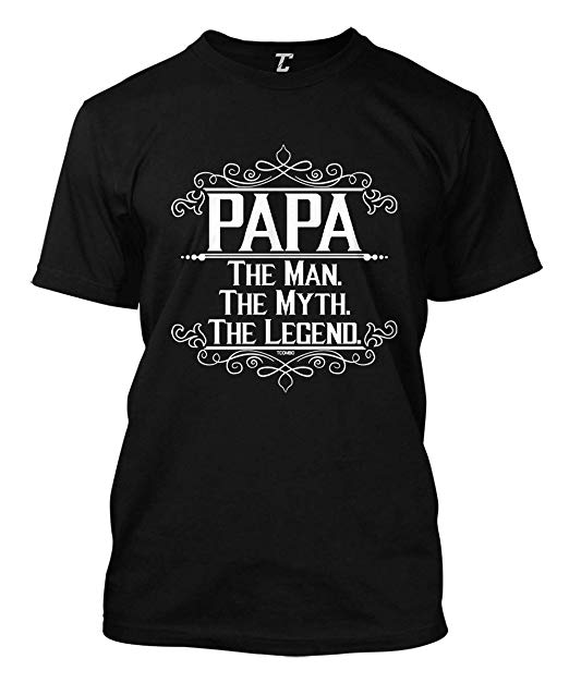 Grandpa clipart jeans tshirt. Papa the man myth