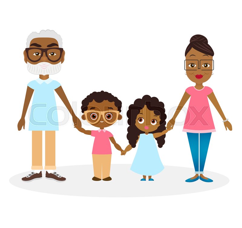 grandparents clipart african american