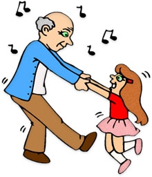 grandparents clipart dancing