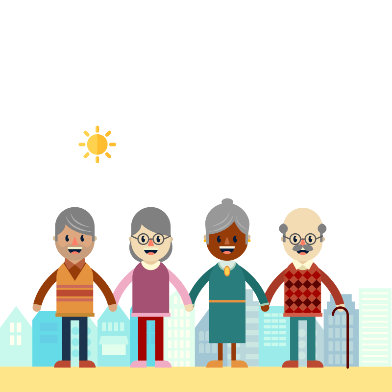 Grandparents clipart old age home. International day for older