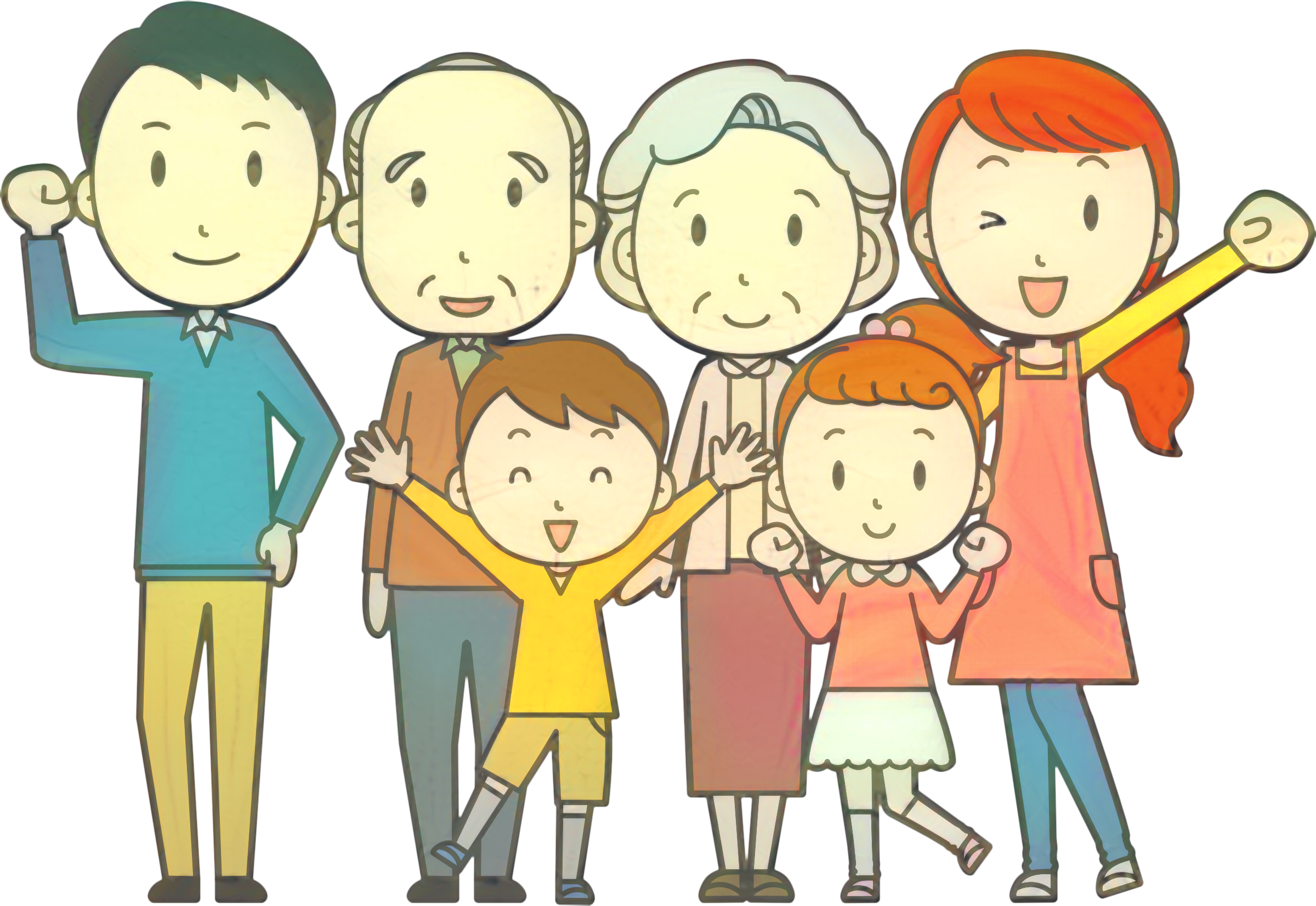 Grandparent clipart extended family, Grandparent extended ...