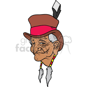 Peeking out of a. Grandparents clipart man old indian