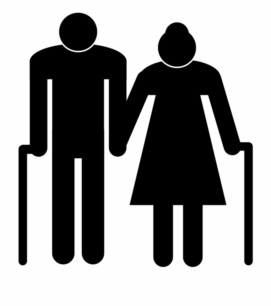 Couple elderly png image. Grandparents clipart man old indian