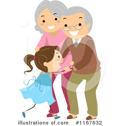 Grandparent clipart mother. Grandparents illustration by bnp