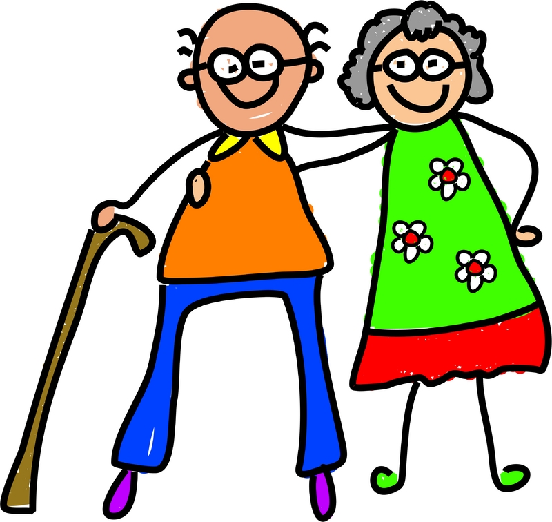 Free pics of grandparents. Grandparent clipart senior