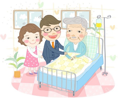 grandparents clipart sick grandfather