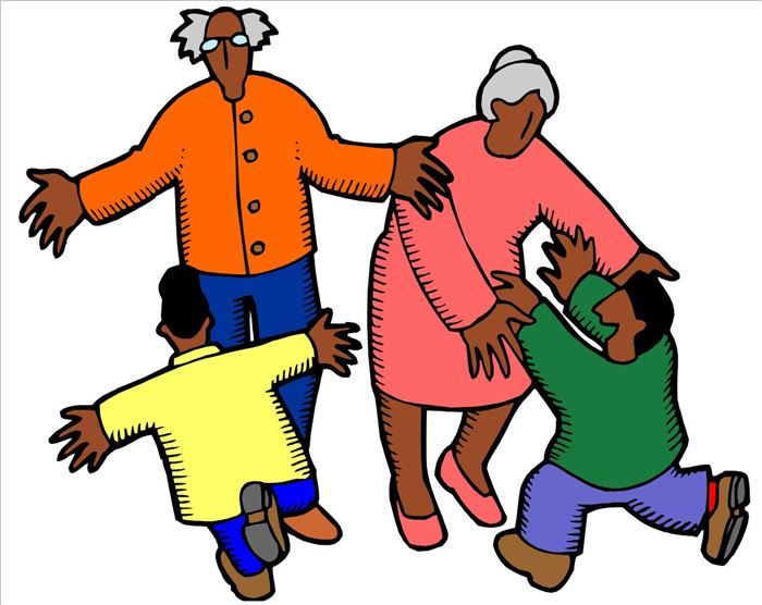 grandparents clipart african american