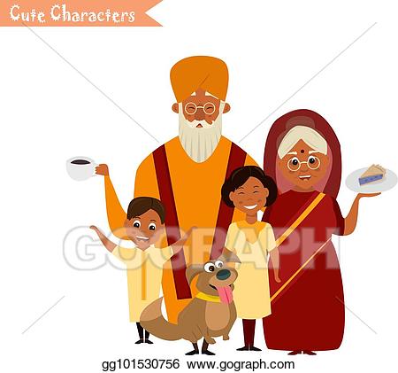 grandparents clipart grandfather indian