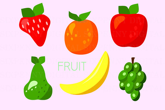 grape clipart banana