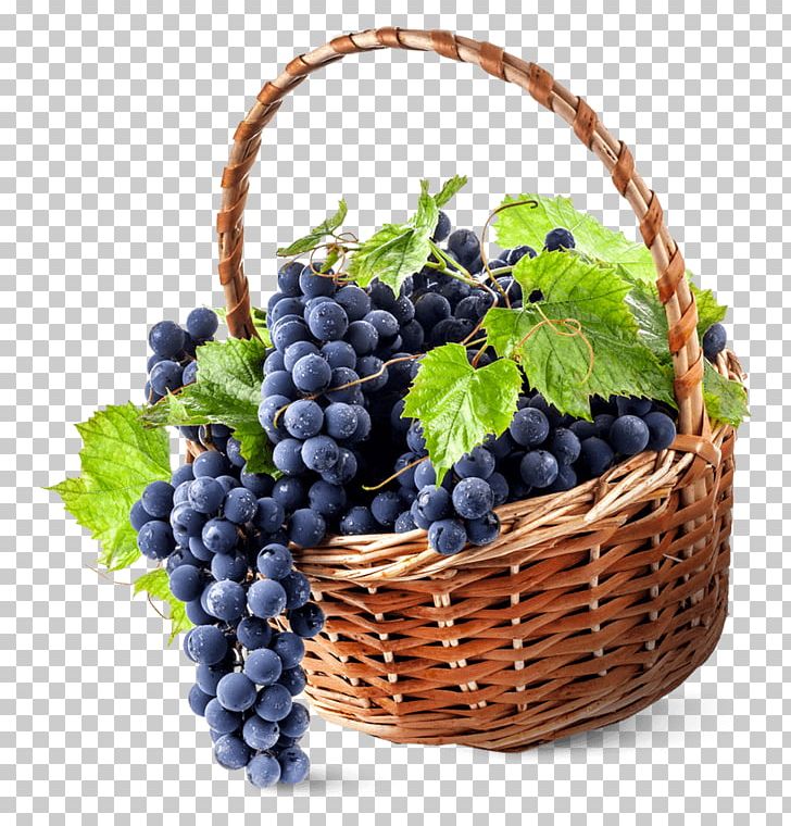 grape clipart basket