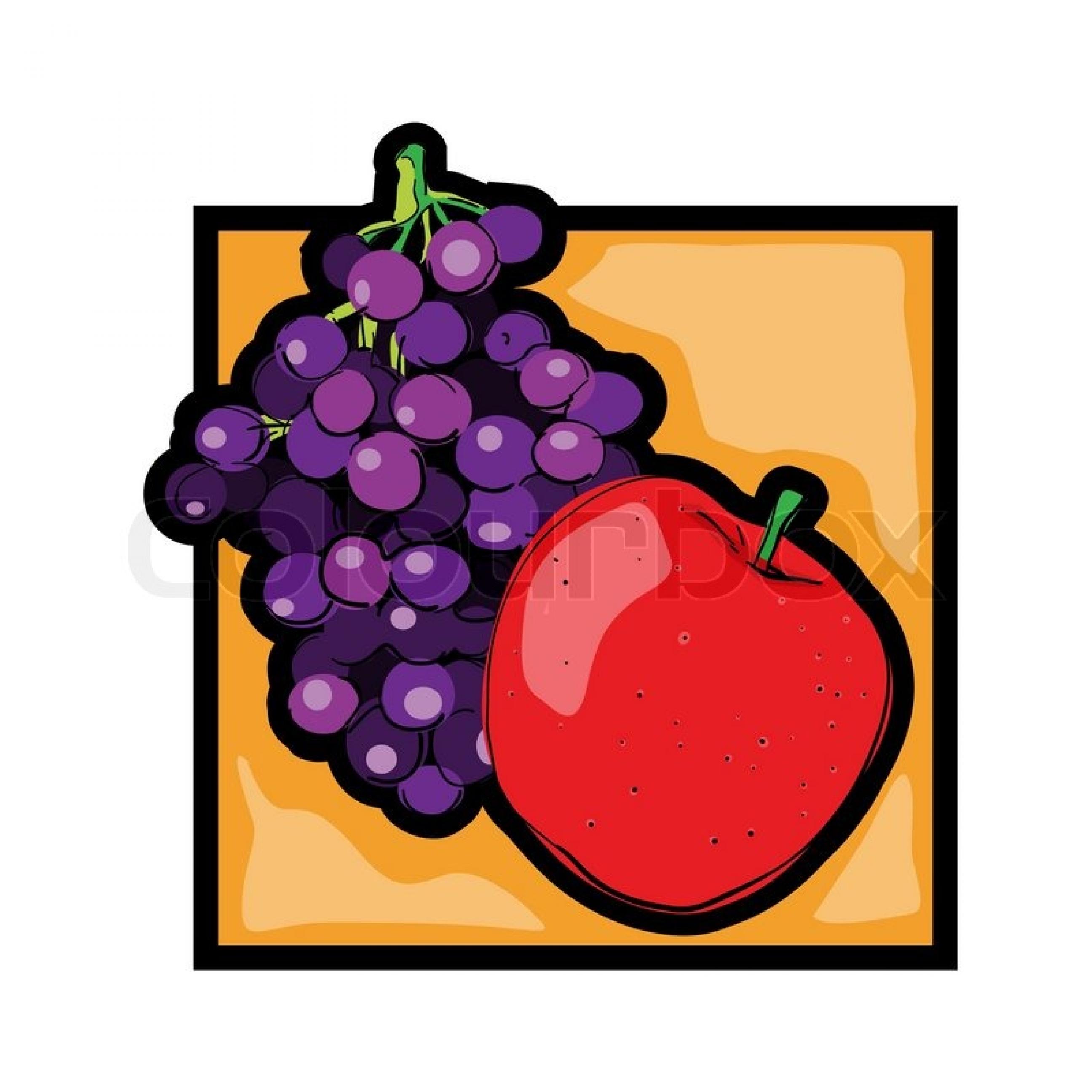 Grape clipart purple apple. Classic clip art graphic