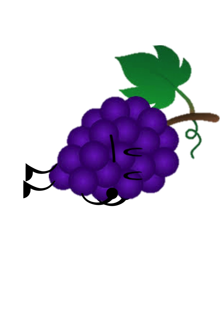 grapes clipart purple object