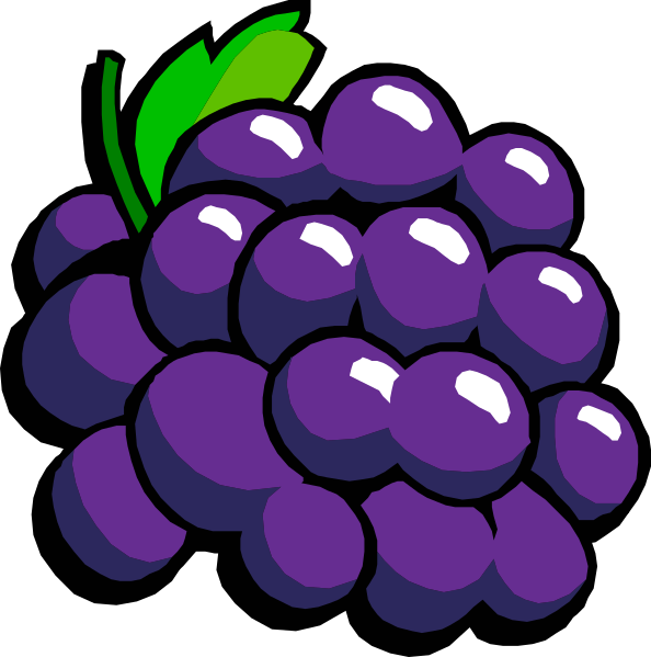 Clip art at clker. Grapes clipart purple thing
