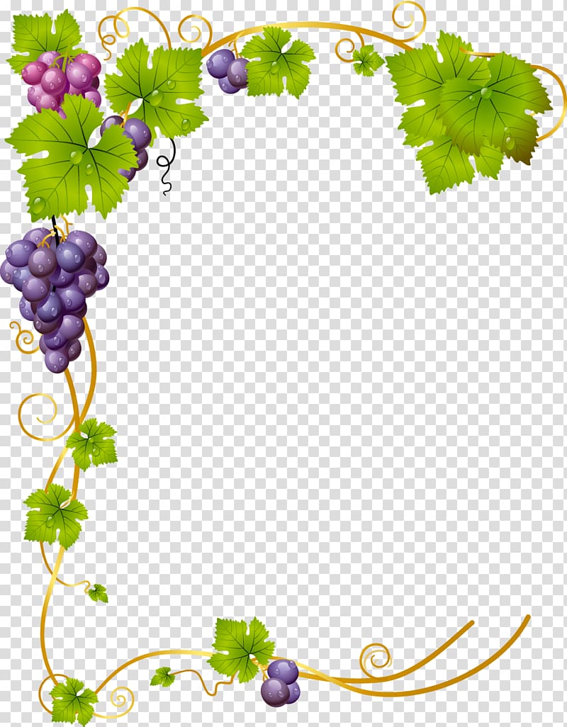 grapes clipart template