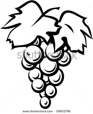grapes clipart tribal