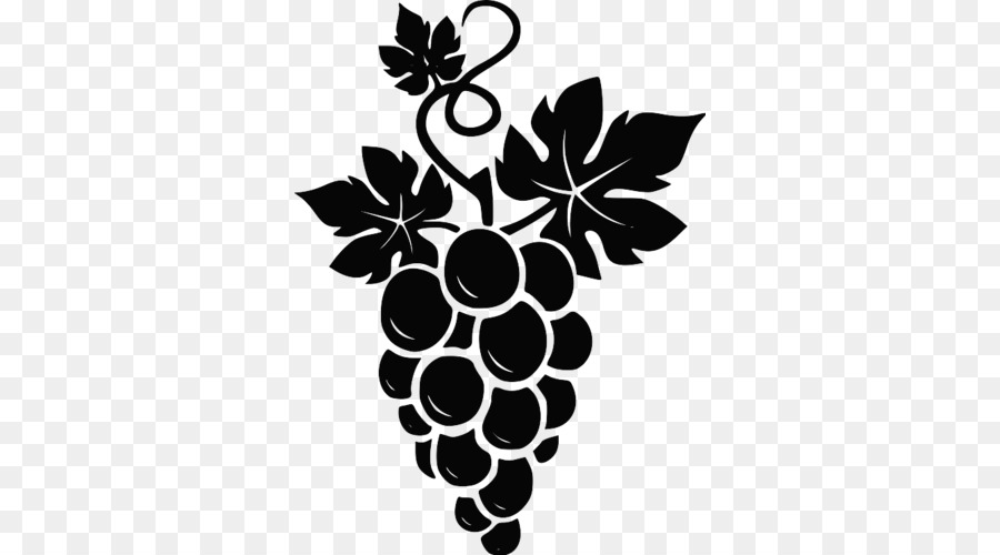 grapes clipart silhouette