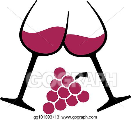 grape clipart wine glass