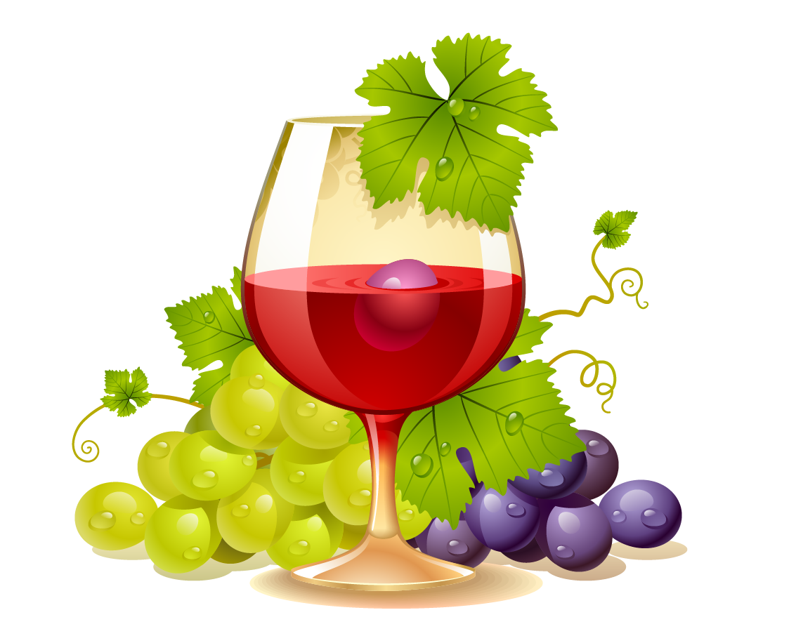 White wine common vine. Grape clipart winery