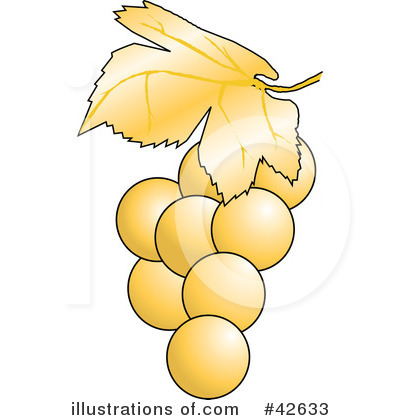 Grape clipart yellow. Illustration by dennis holmes