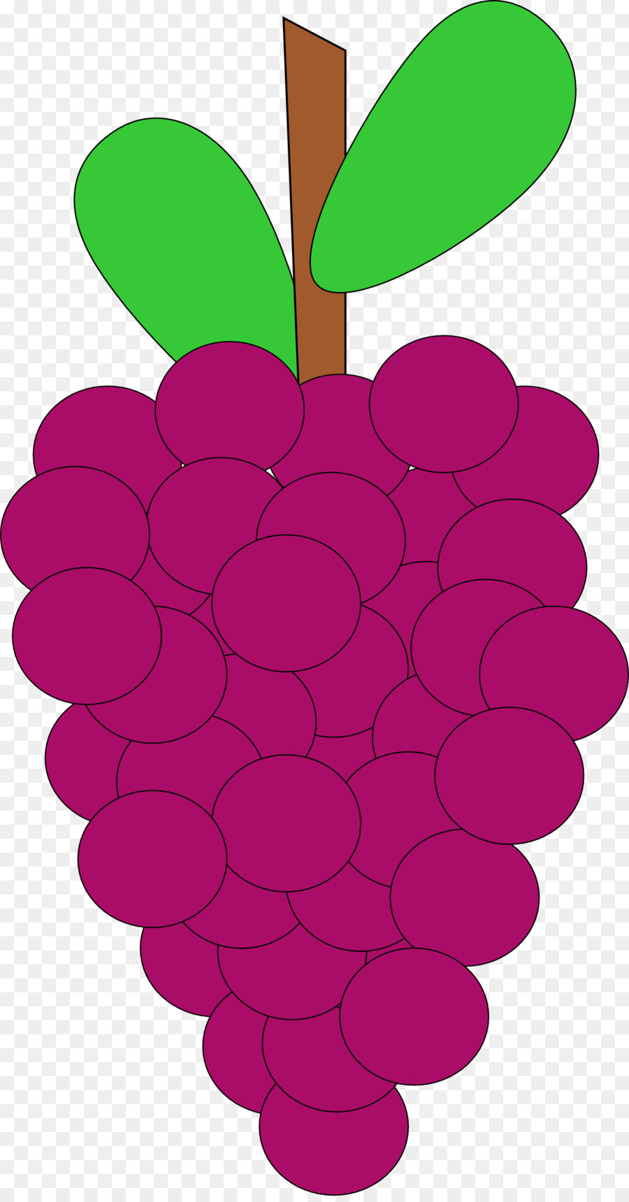 grapes clipart pink fruit