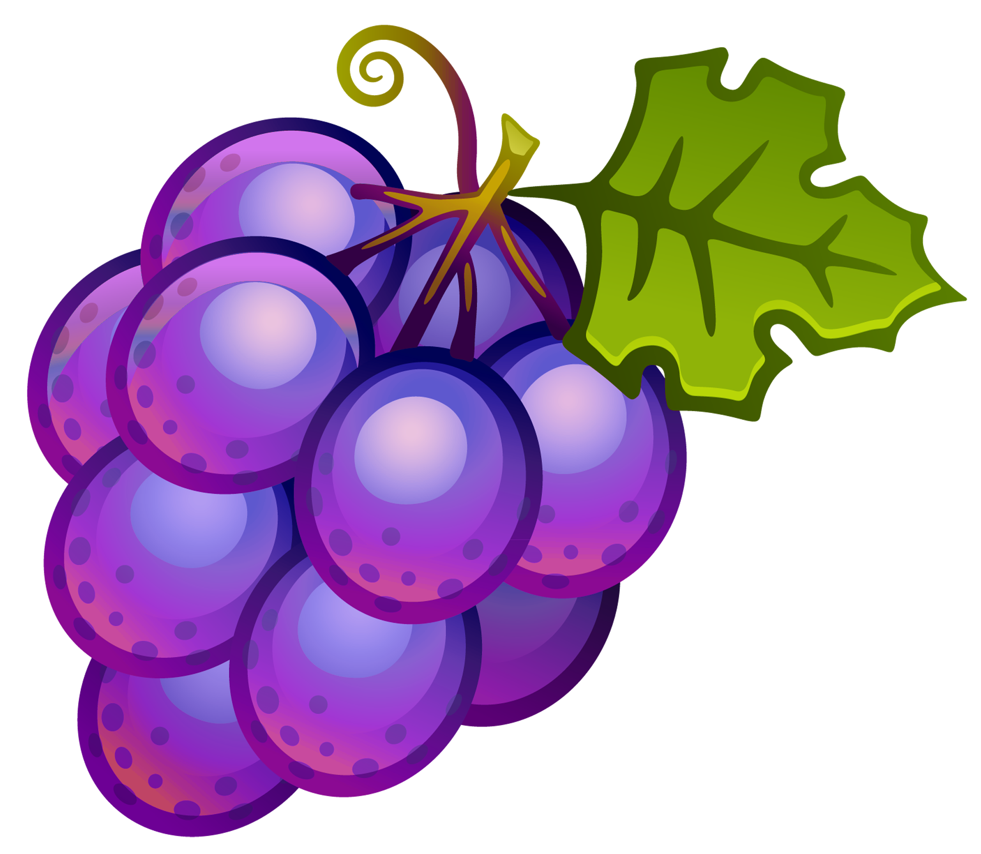 smiley clipart grape
