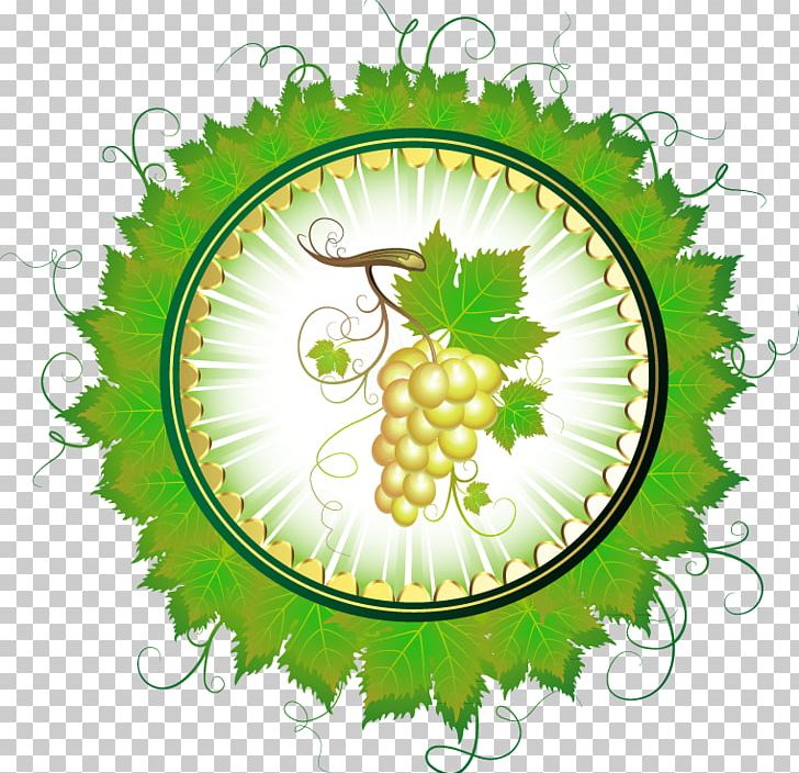 Common grape vine juice. Grapes clipart wreath