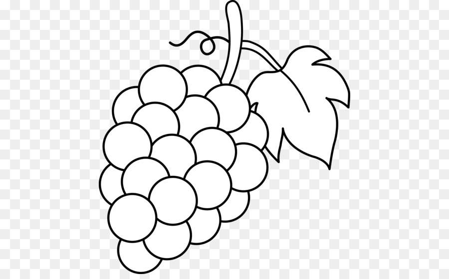 grapevine clipart coloring page