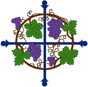 grapevine clipart cross
