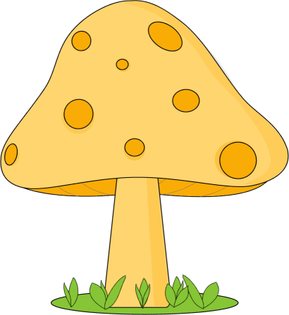 grass clipart mushroom