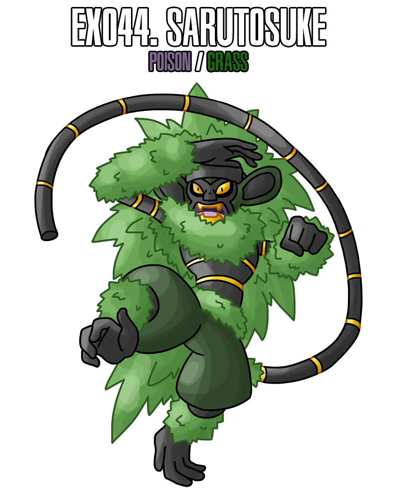 Grass clipart poison. Fakemon ex legendary ninja