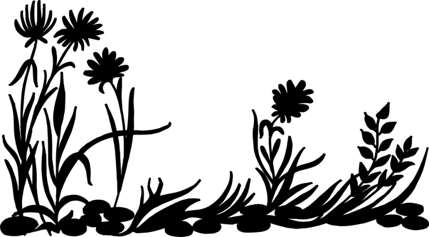Grass clipart silhouette. Nature background png free