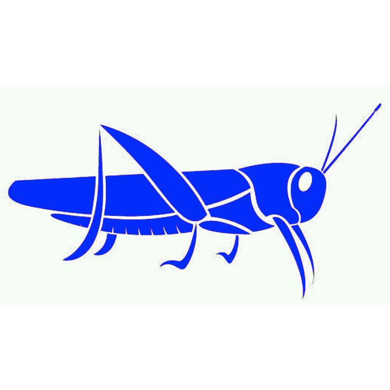 grasshopper clipart blue