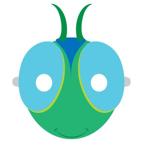 grasshopper clipart mask