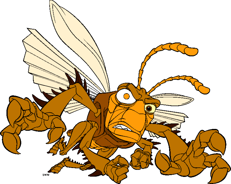 insects clipart orange bug