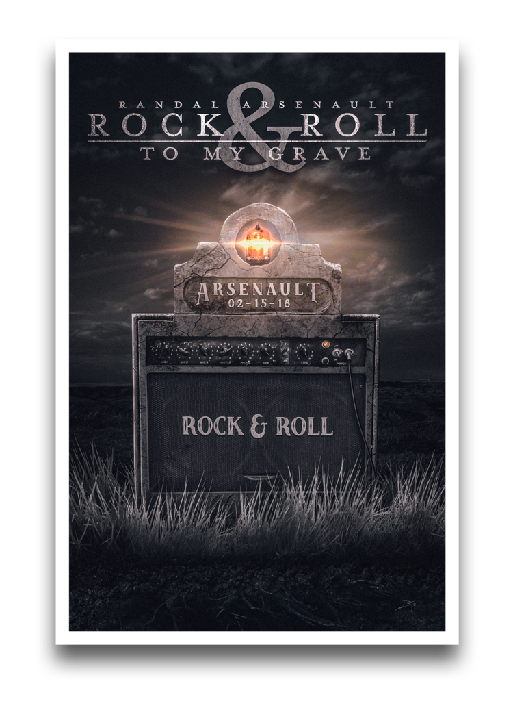 Poster rock roll to. Grave clipart mortality
