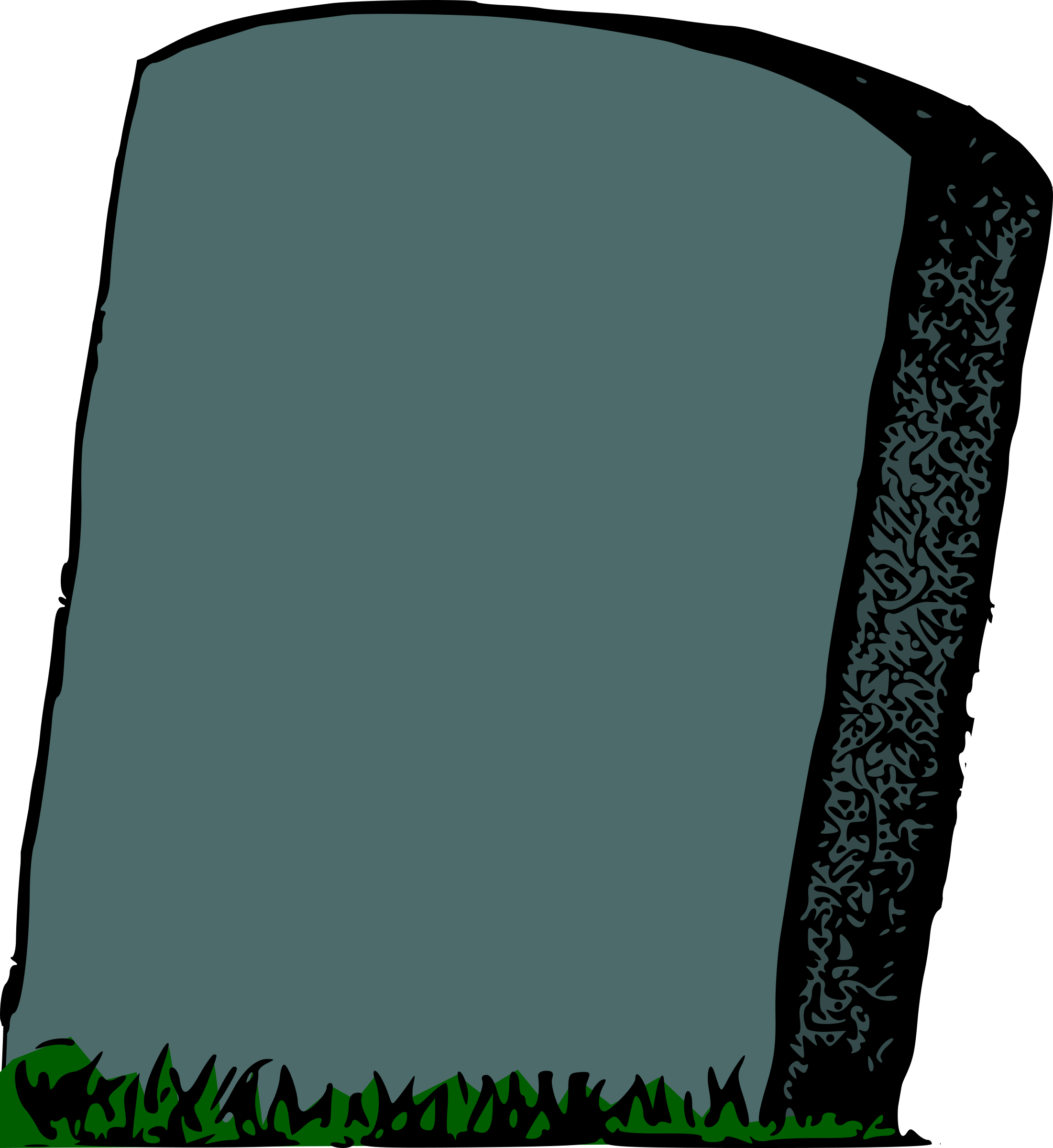 headstone clipart slanted