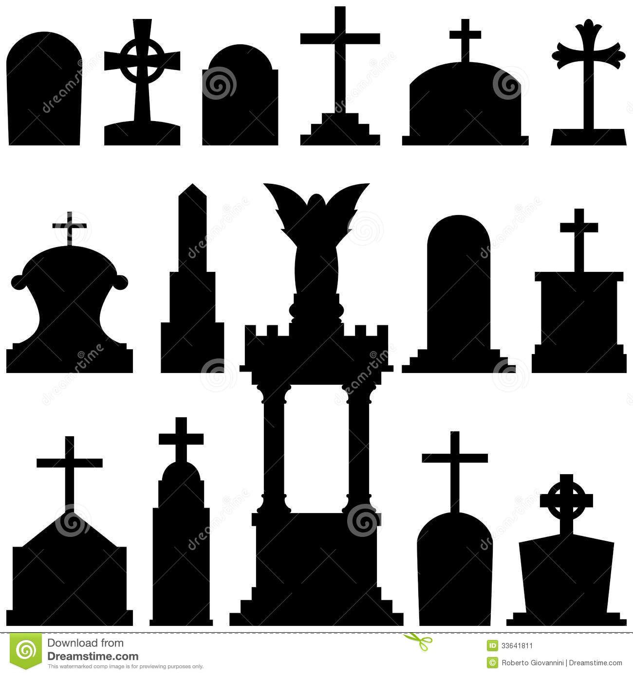 graveyard clipart cross gravestone
