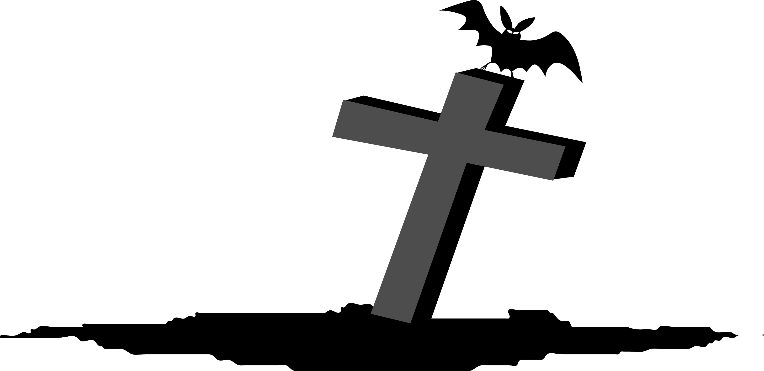 headstone clipart cross