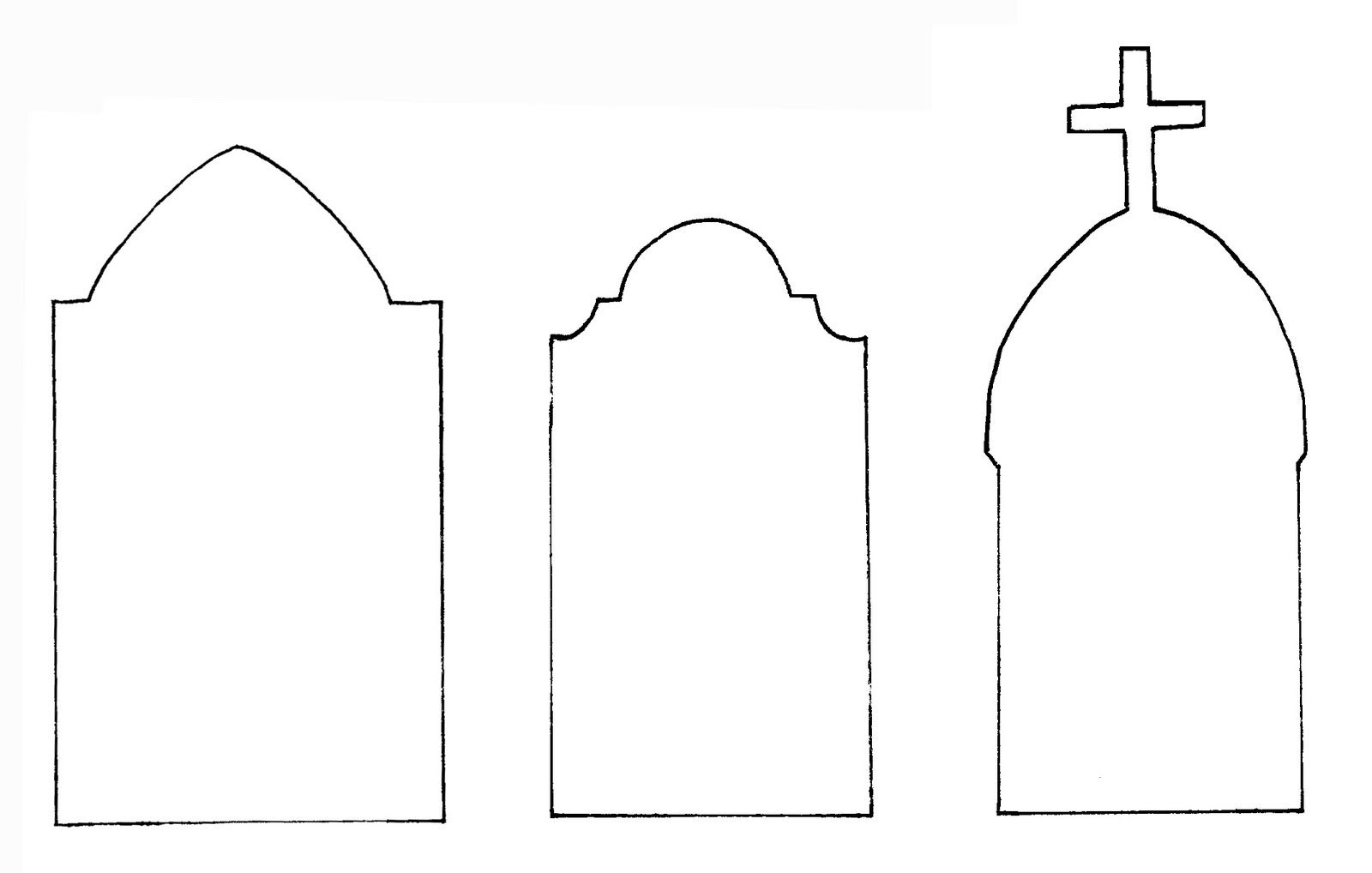 gravestone clipart tombstone template