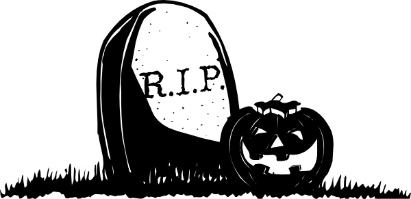 Gravestone clipart vector. With pumpkin clip art