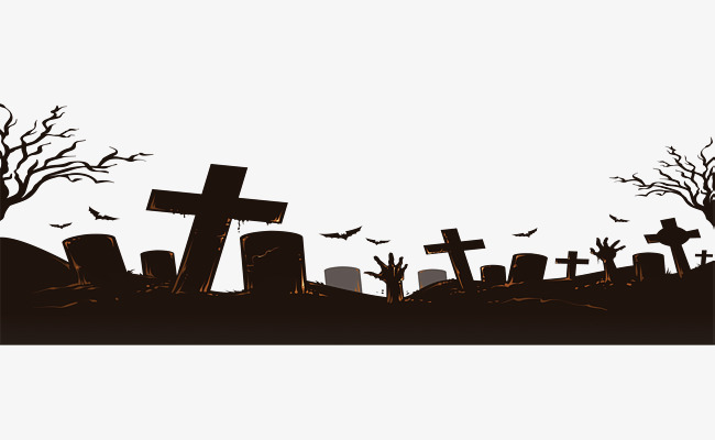 Graveyard clipart. Bat halloween cartoon hand