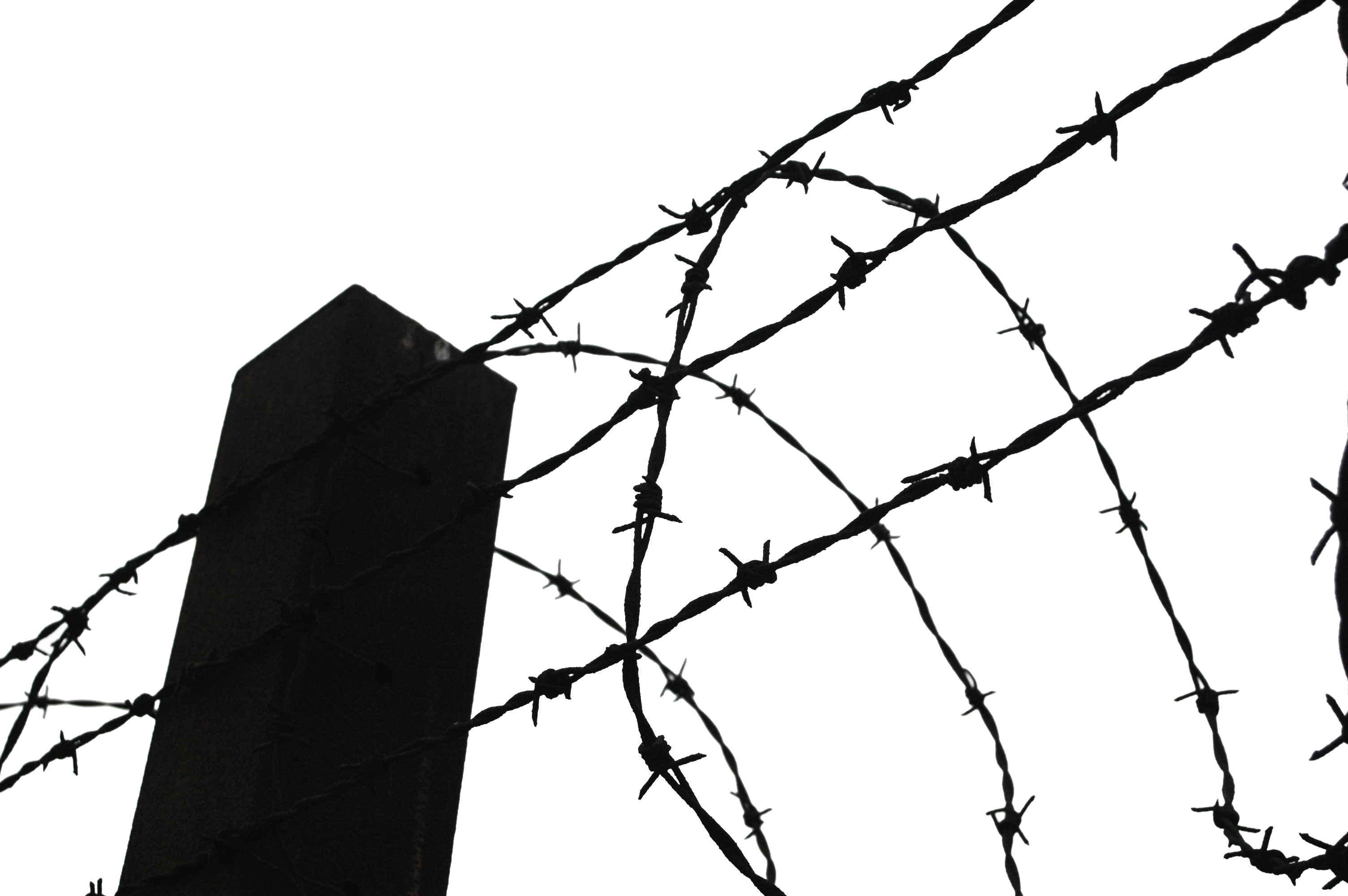 Barbed wire razor frames. Graveyard clipart black and white