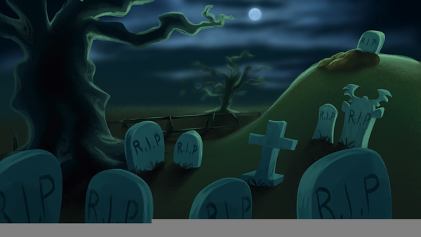graveyard clipart cartoon