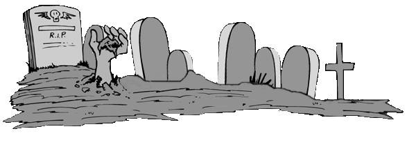 graveyard clipart cute