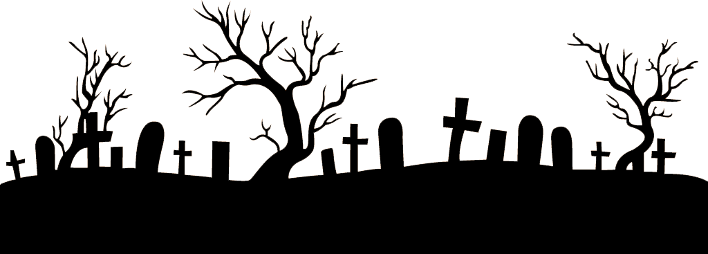 Footer transparent png stickpng. Graveyard clipart funeral