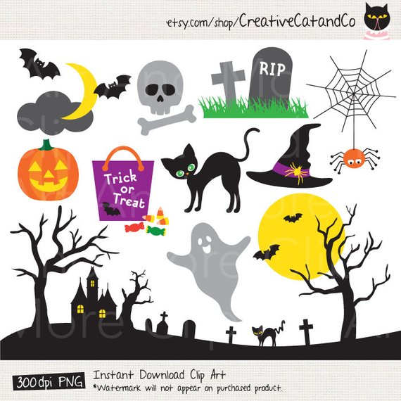 Graveyard clipart witch. Halloween silhouette background skull